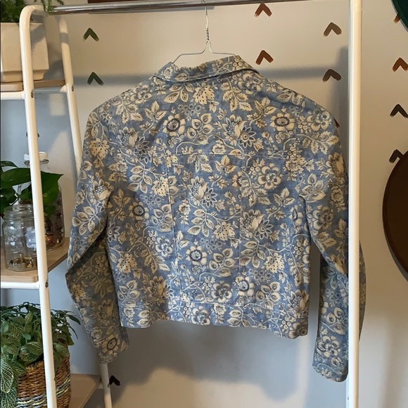 Floral denim jacket size M - Picture 4 of 4